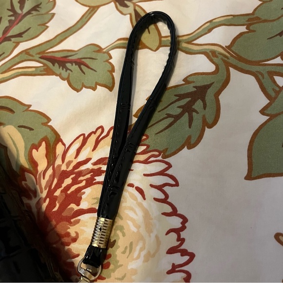 NWOT Croc Wristlet Wallet Black Vegan - Picture 4 of 8